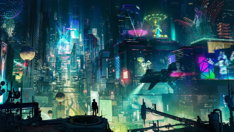 Cyberpunk 2077 город