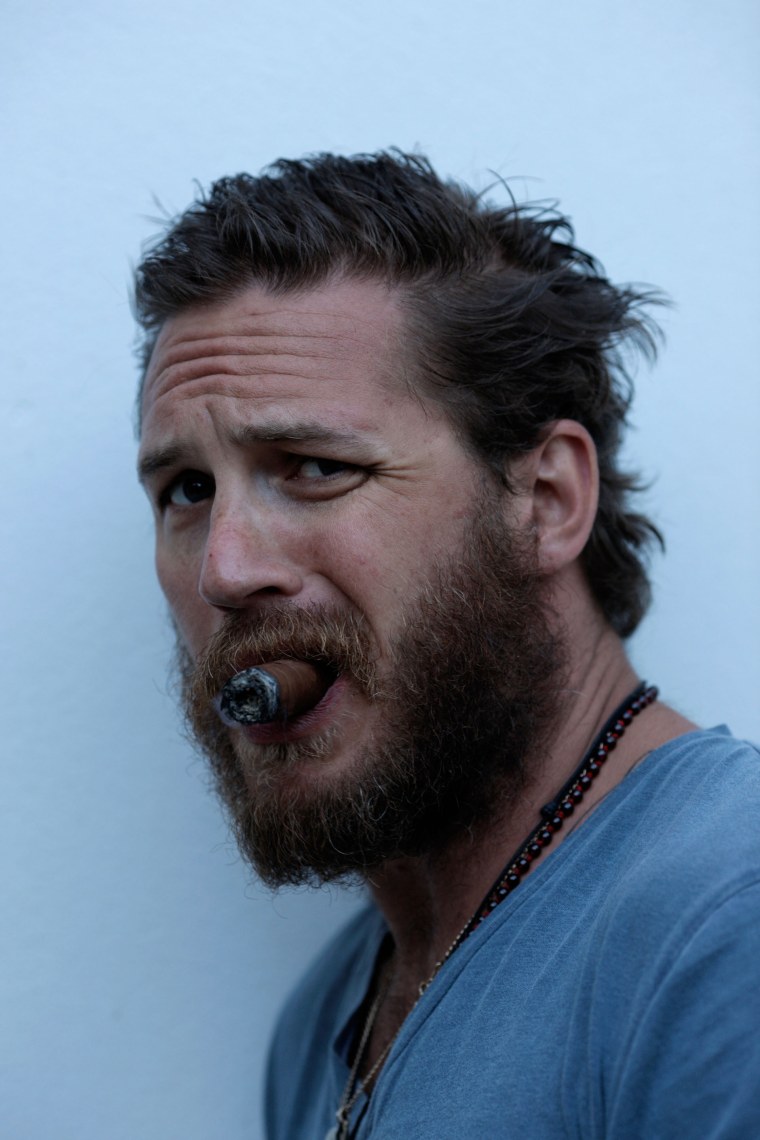 Том Харди с бородой