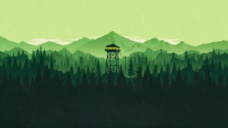 Firewatch Dark горы