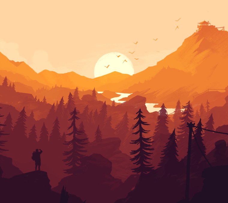 Firewatch обои 4к