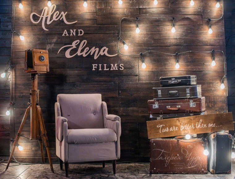 Фотозона в стиле лофт