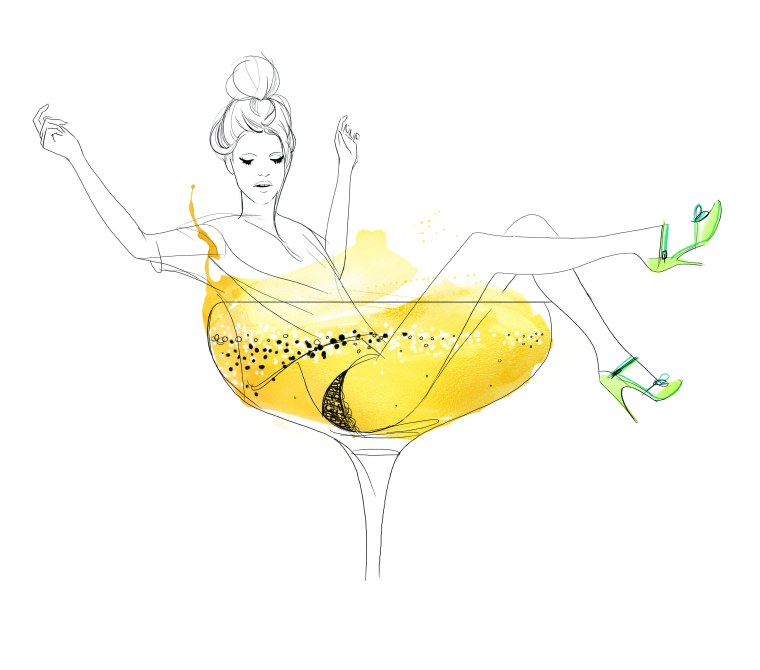 Девушка с бокалом