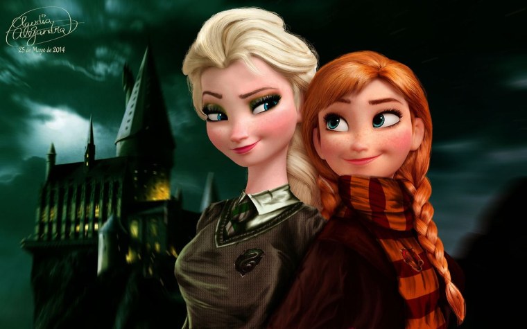 Эльза и Анна Хогвартс
