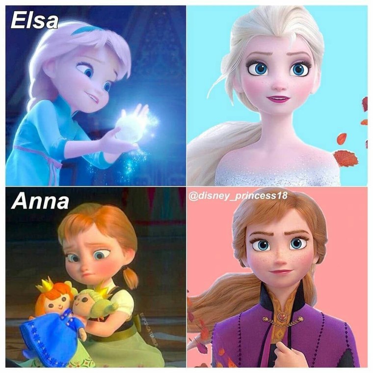 Мерида Рапунцель Моана Эльза Анна