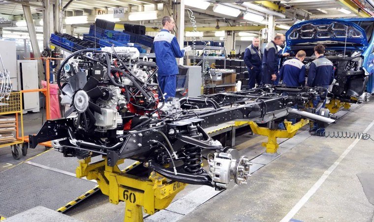 Горьковский автомобильный завод конвейер Газель