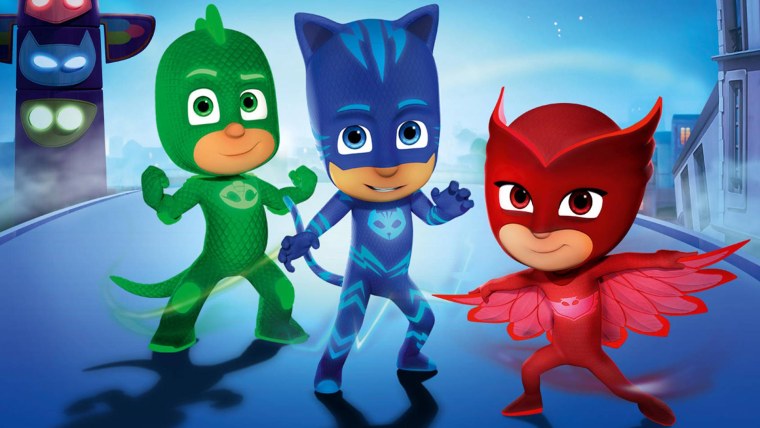 Герои в масках Алетт и Кэтбой поцелуй