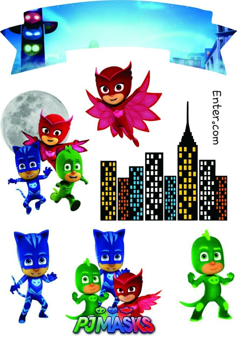 Герои в масках сахарная печать