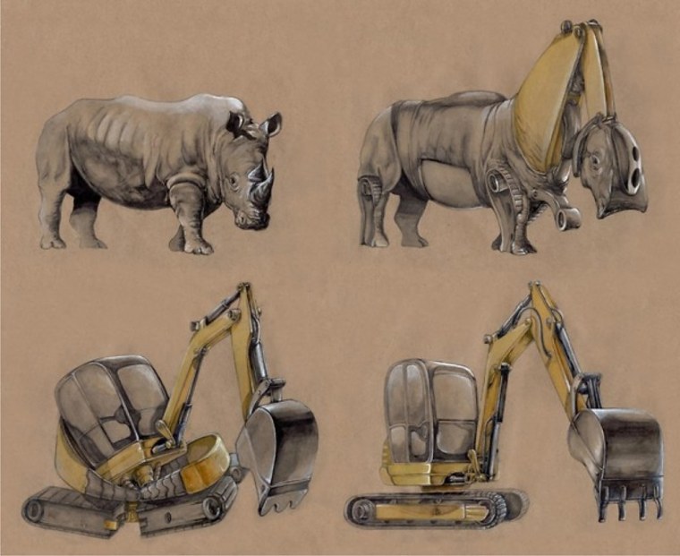 Трансформация животных в предметы