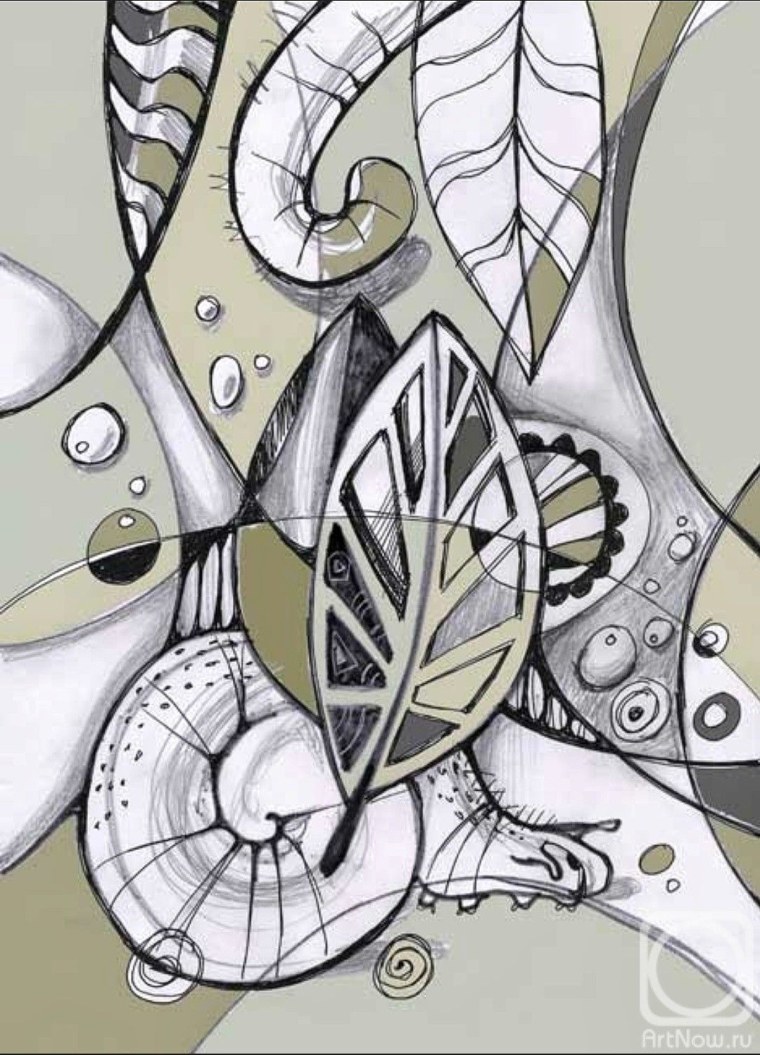 Декоративная графическая композиция