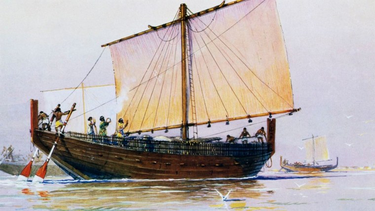 Финикийский торговый корабль