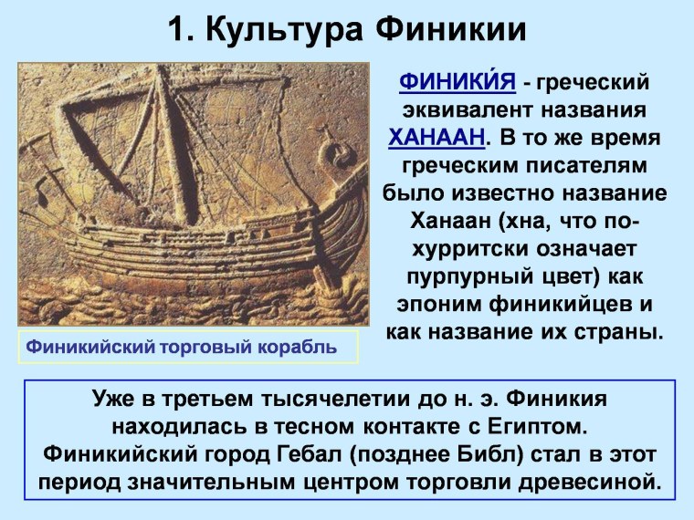 Финикийский торговый корабль