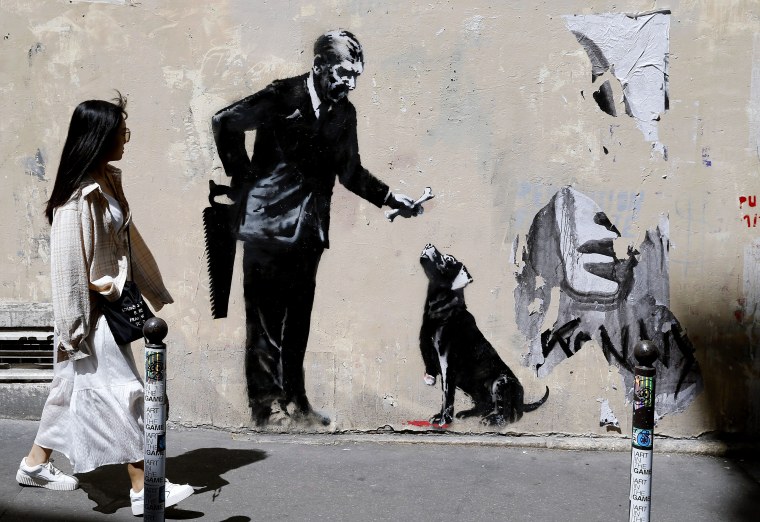 Картины граффити Бэнкси