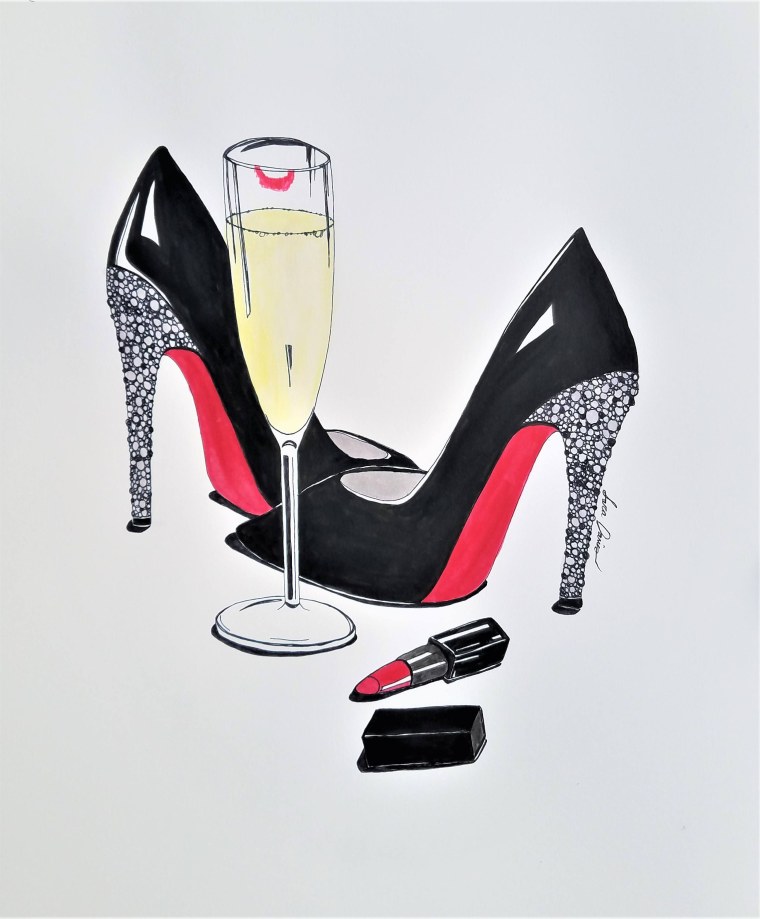 Иллюстрации стильные туфли
