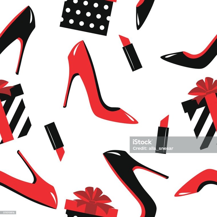 Туфли, губная помада