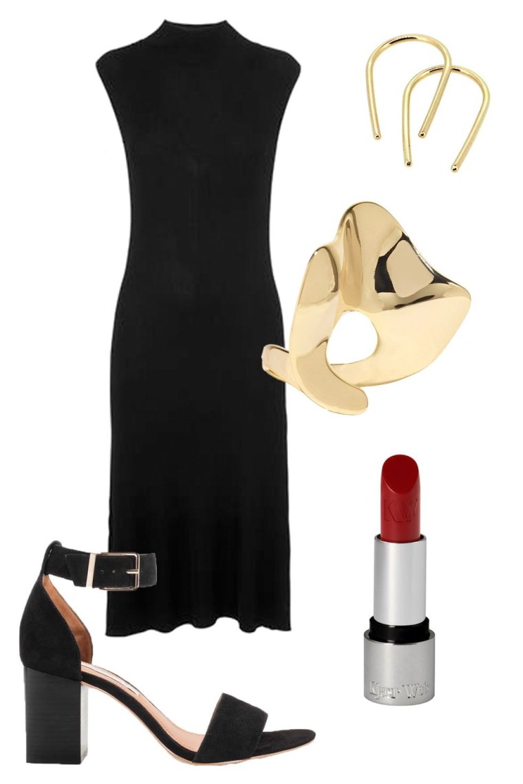 Платье туфельки помада