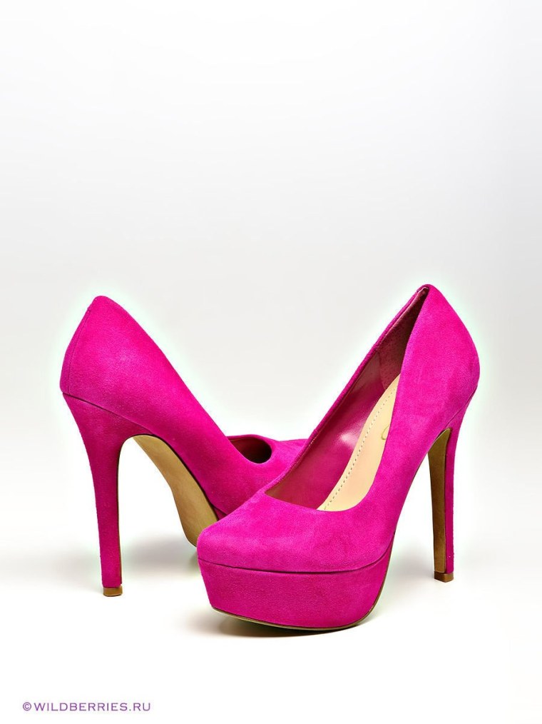 Туфли мехх фуксия