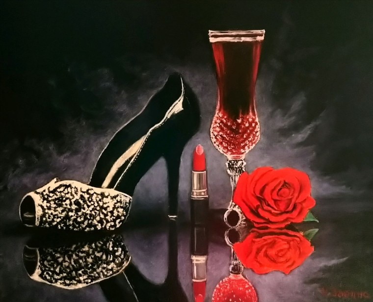 Бокал с туфелькой