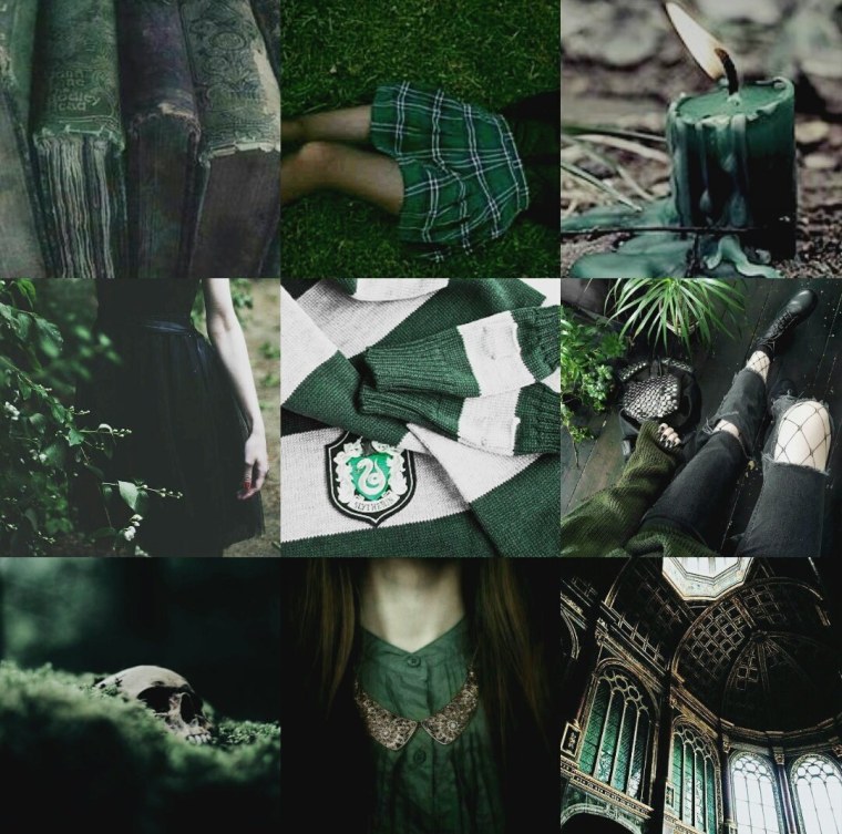 Эстетика Гарри Поттера Слизерин