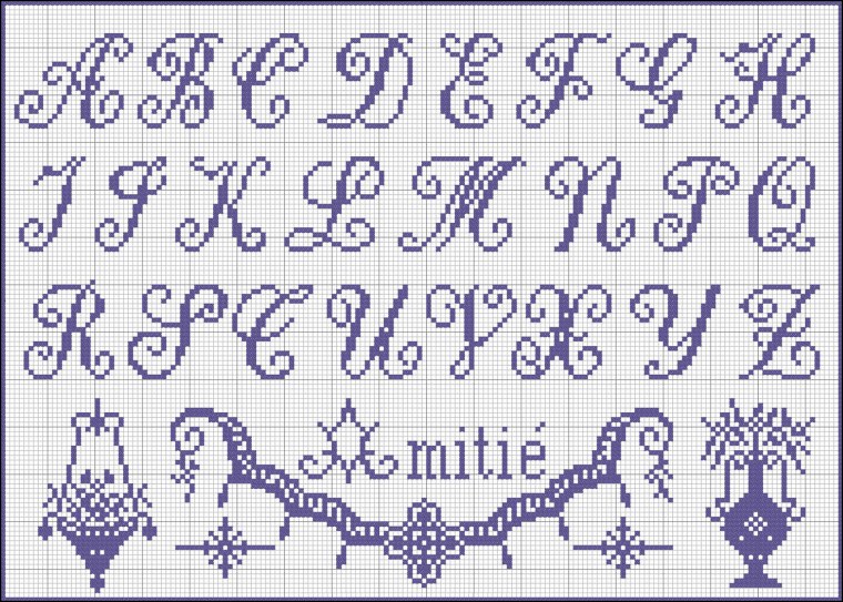 Вышивка крестиком буквы