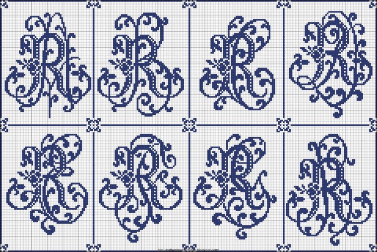Рамочки для монограмм вышивка крестом