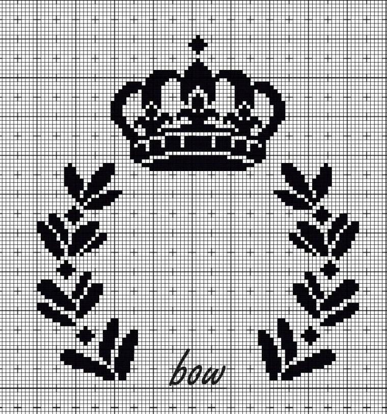 Корона вышивка