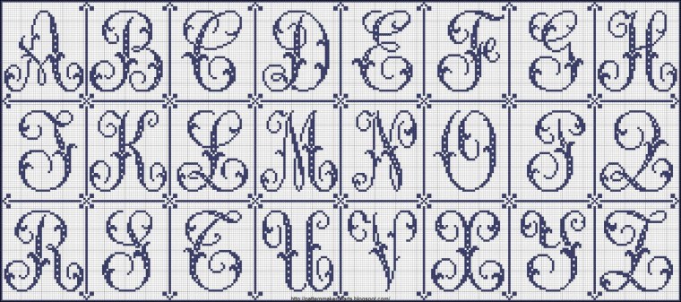 Вышивка гладью буквы русского алфавита