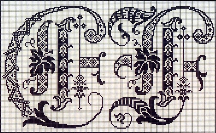 Старославянский алфавит вышивка