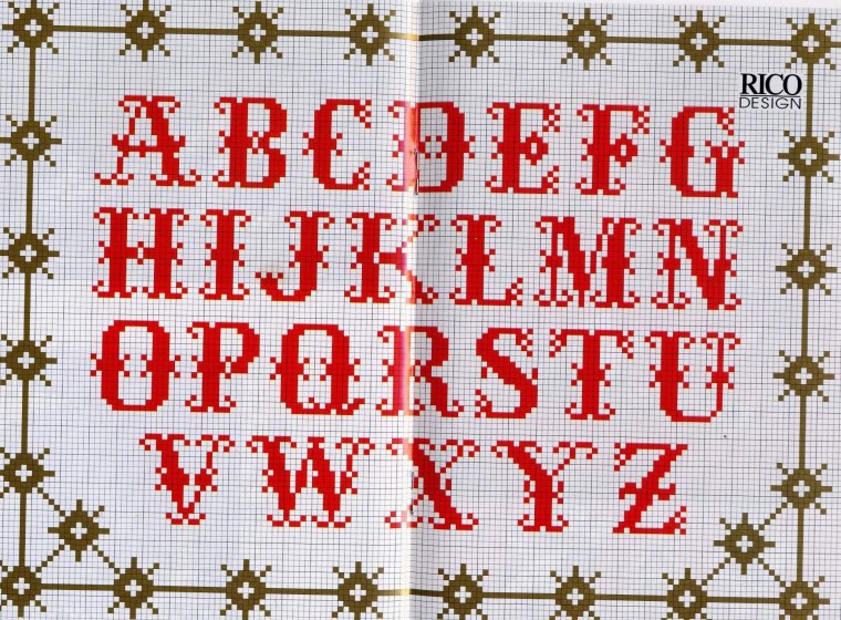 Буквы для вышивки