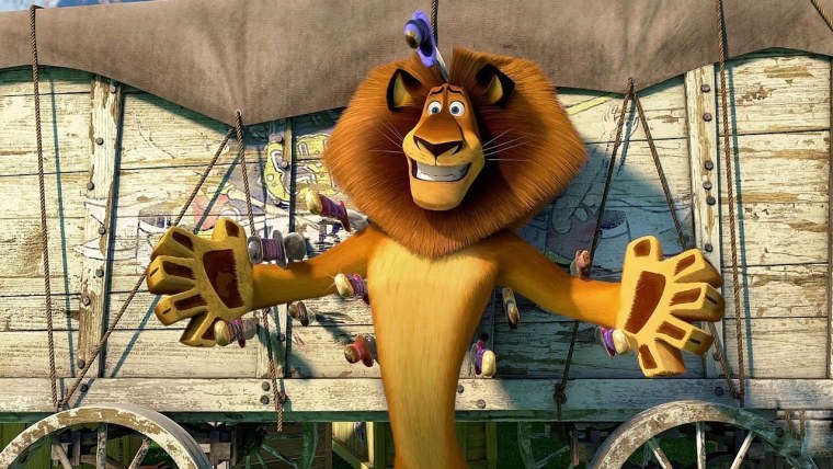 Лев Алекс в цирке Мадагаскар 3