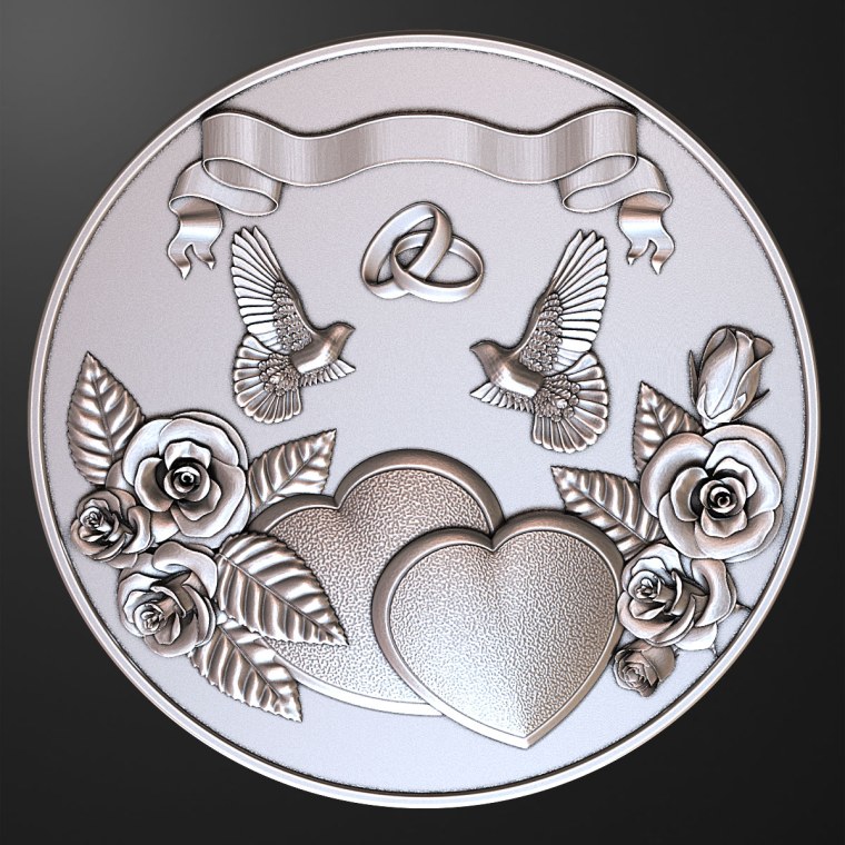 Медаль Оловянная свадьба