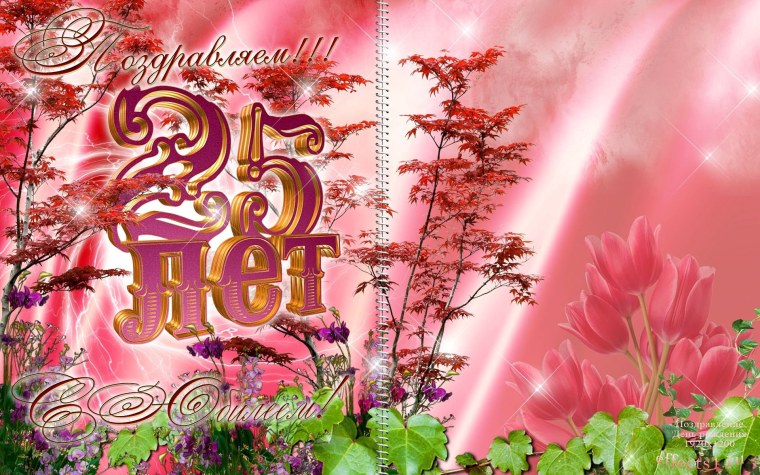 С днём рождения 25 лет девушке