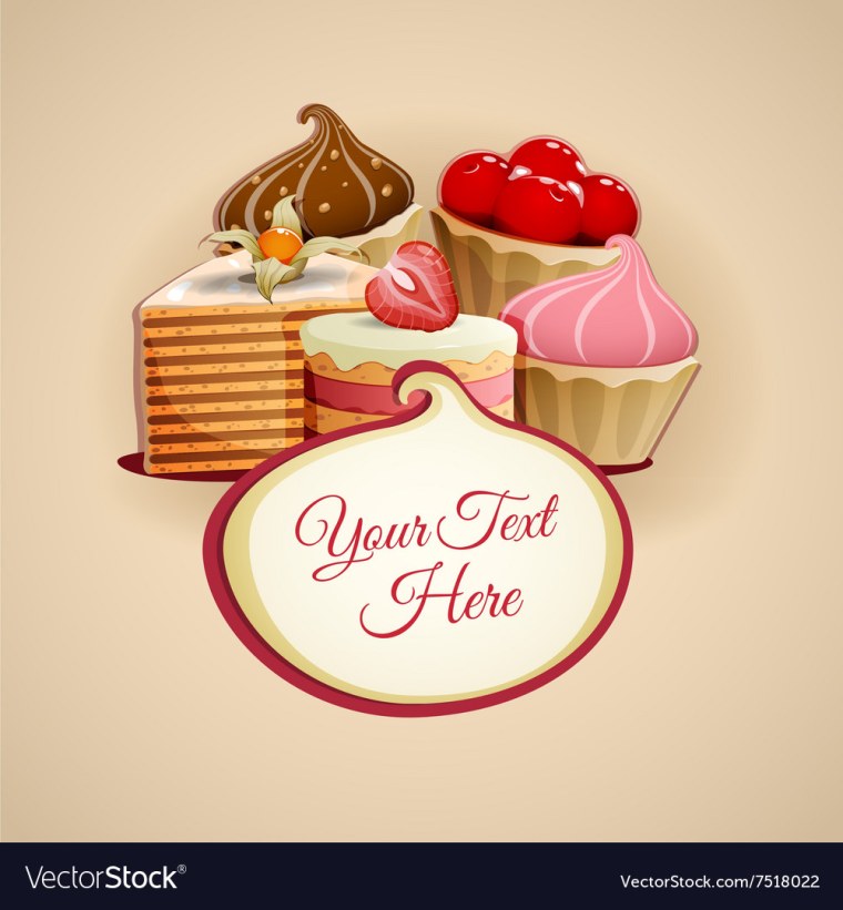 Логотипы кондитерская с пирожными и тортиками