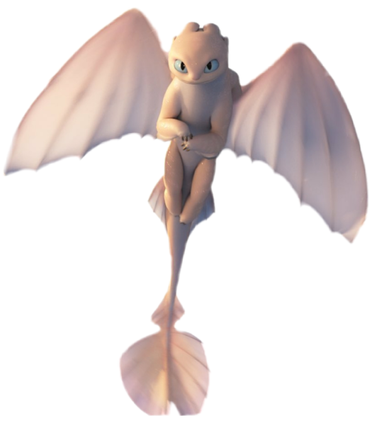 Дневная фурия на белом фоне