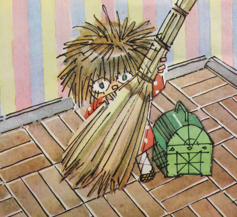 Домовенок Кузька под веником