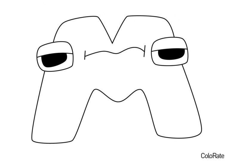 Alphabet Lore раскраска печатная