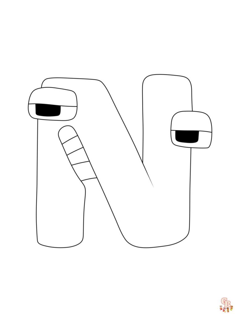 Раскраски Alphabet Lore а-я