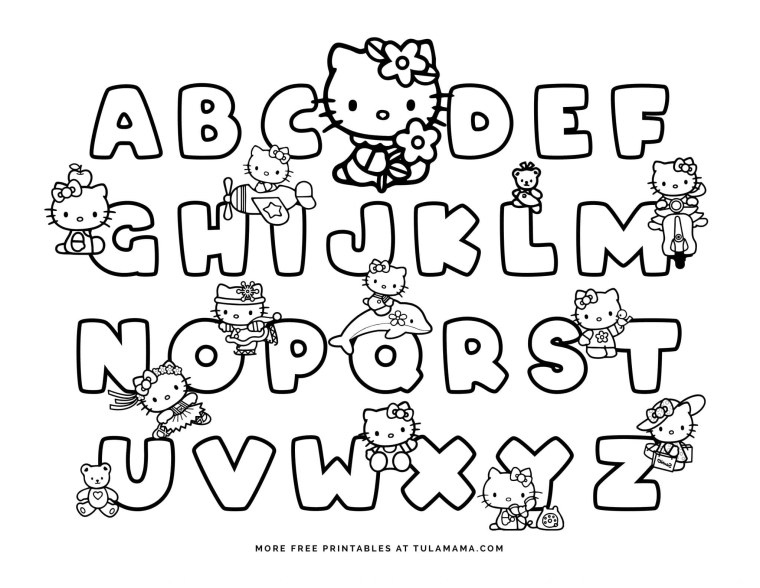 ABC Alphabet раскраска