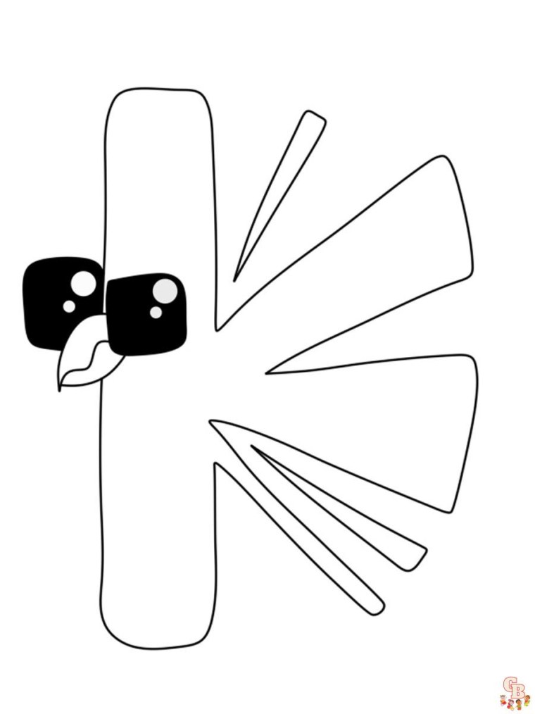 Раскраски Alphabet Lore а-я