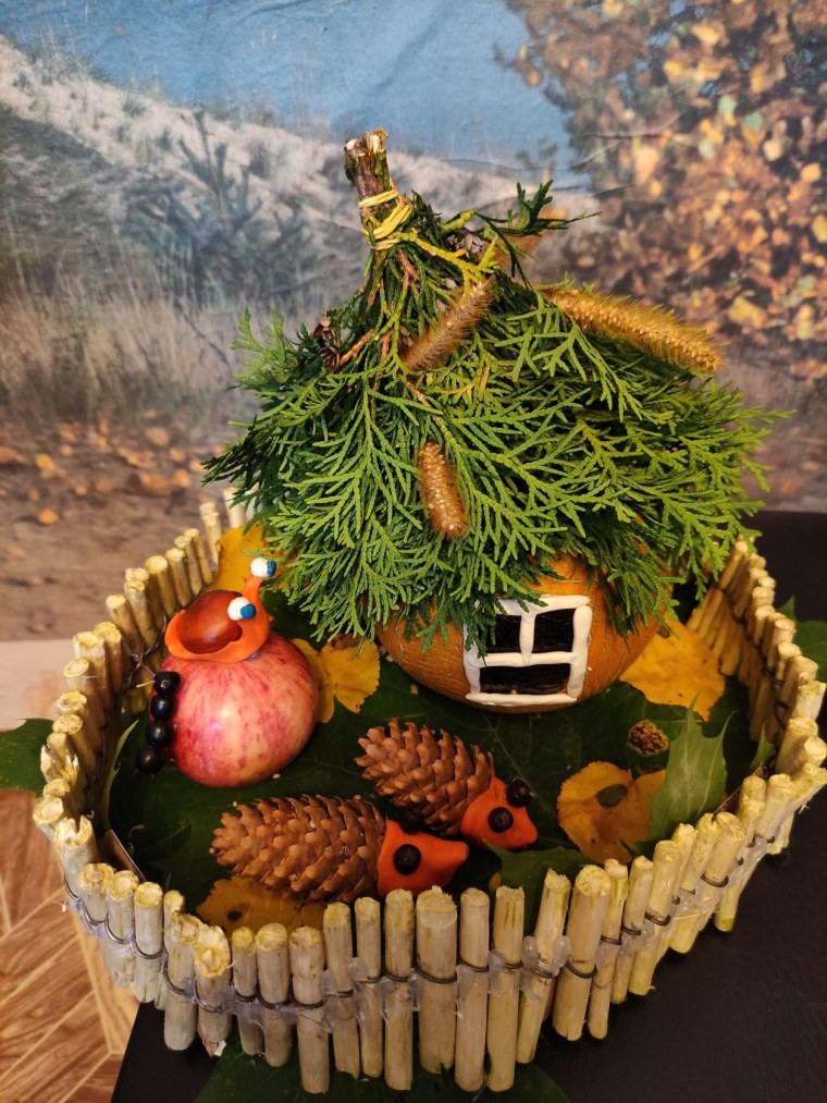 Осенние поделки из природного материала