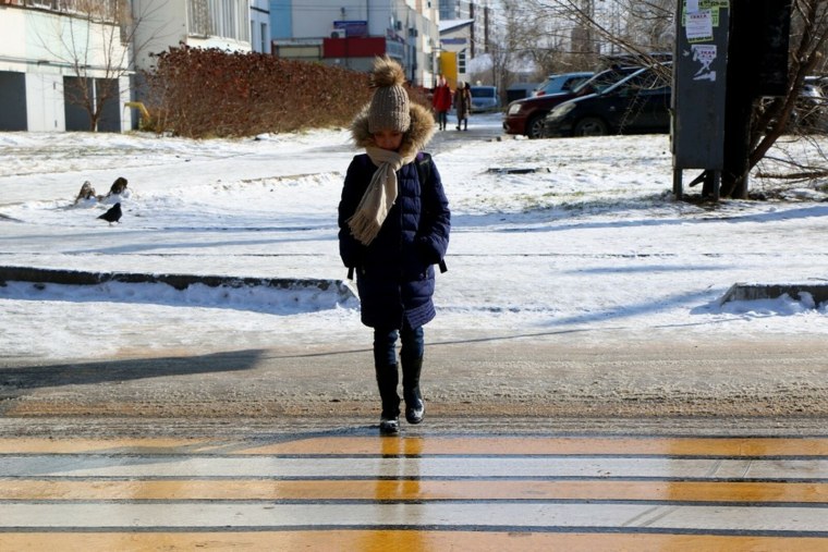 Пешеход зима