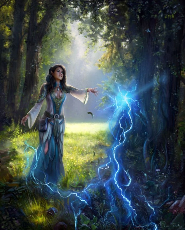 Лесная ведунья Елена Звездная