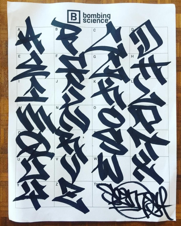 Граффити шрифты