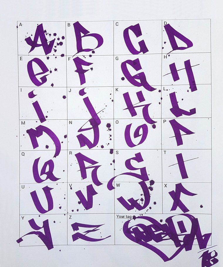 Граффити алфавит