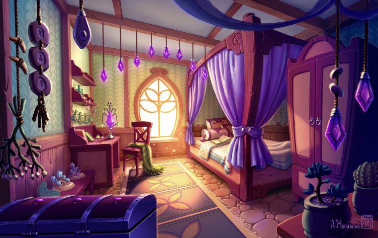Комната для девочки колдуньи