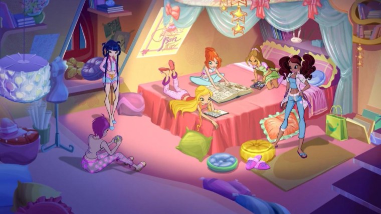 Клуб Винкс Пижамная вечеринка