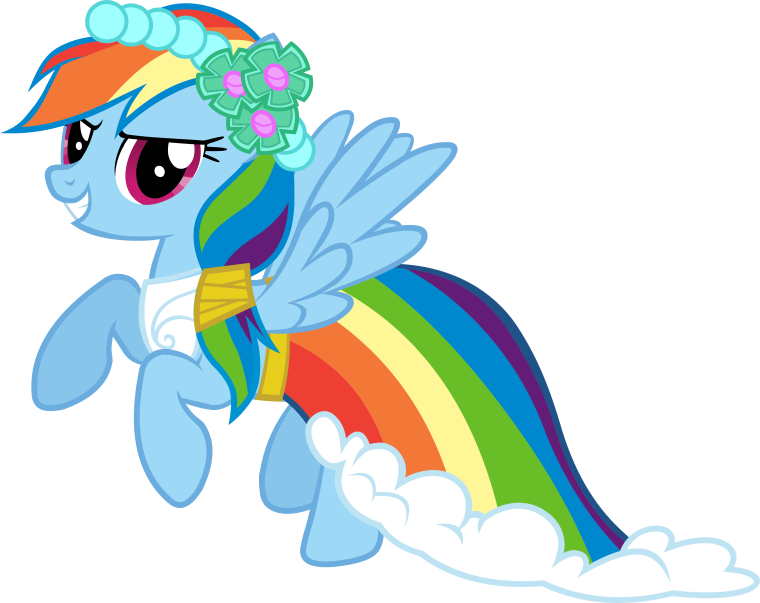 Рейнбоу Дэш в платье