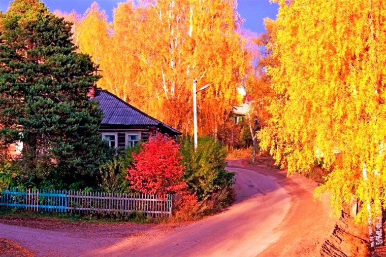 Смоленская деревня осень