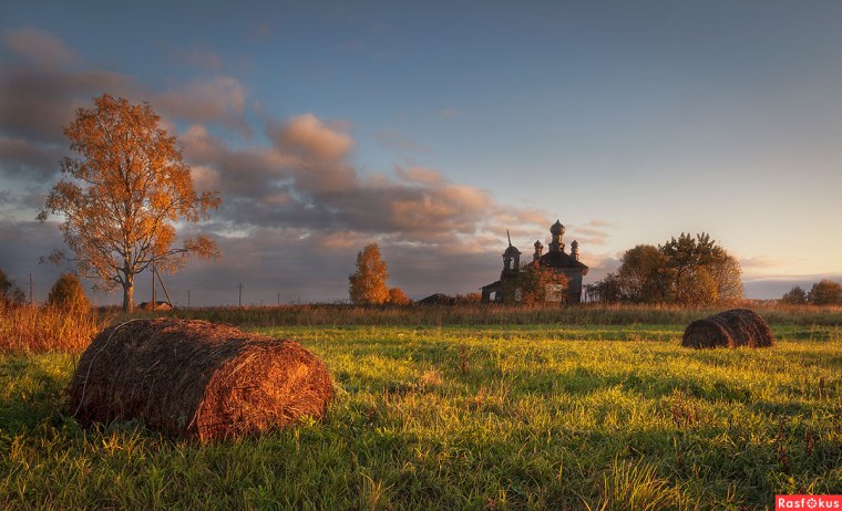 Осенняя глубинка село деревня