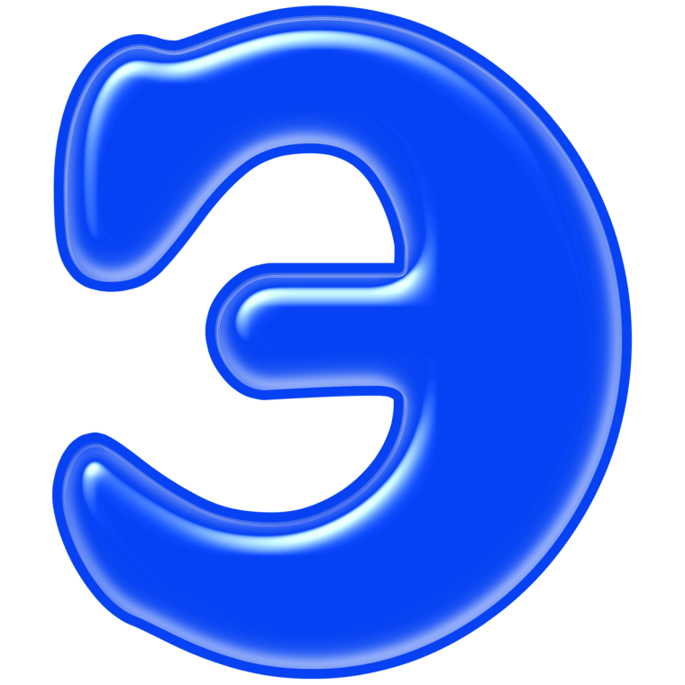 Красивые синие буквы