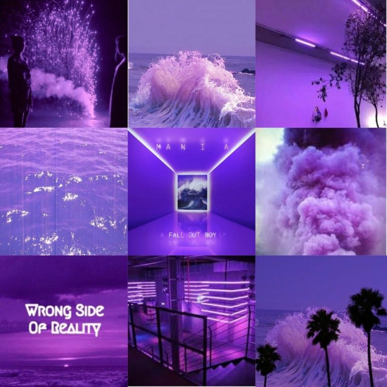 Фиолетовый цвет для эстетики